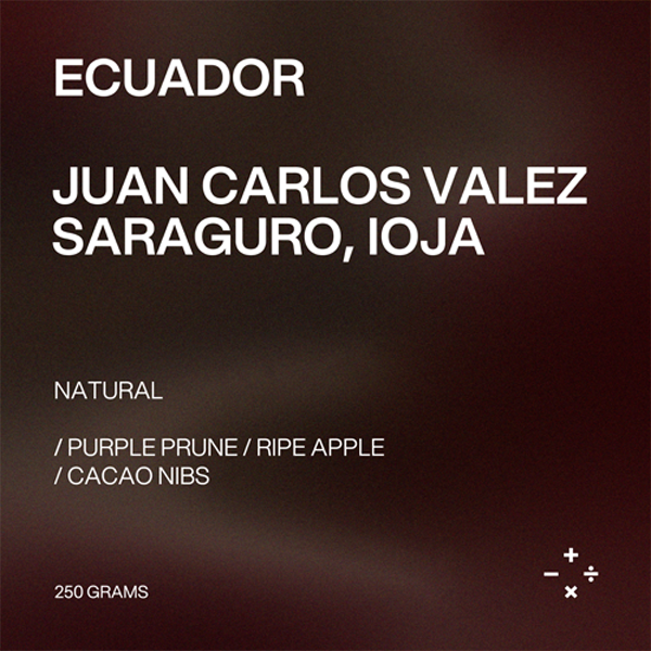 Espresso - Ecuador, Juan Carlos Valez, Saraguro, Ioja