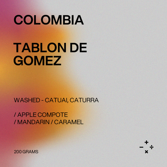 Espresso - Colombia, Tablon De Gomez